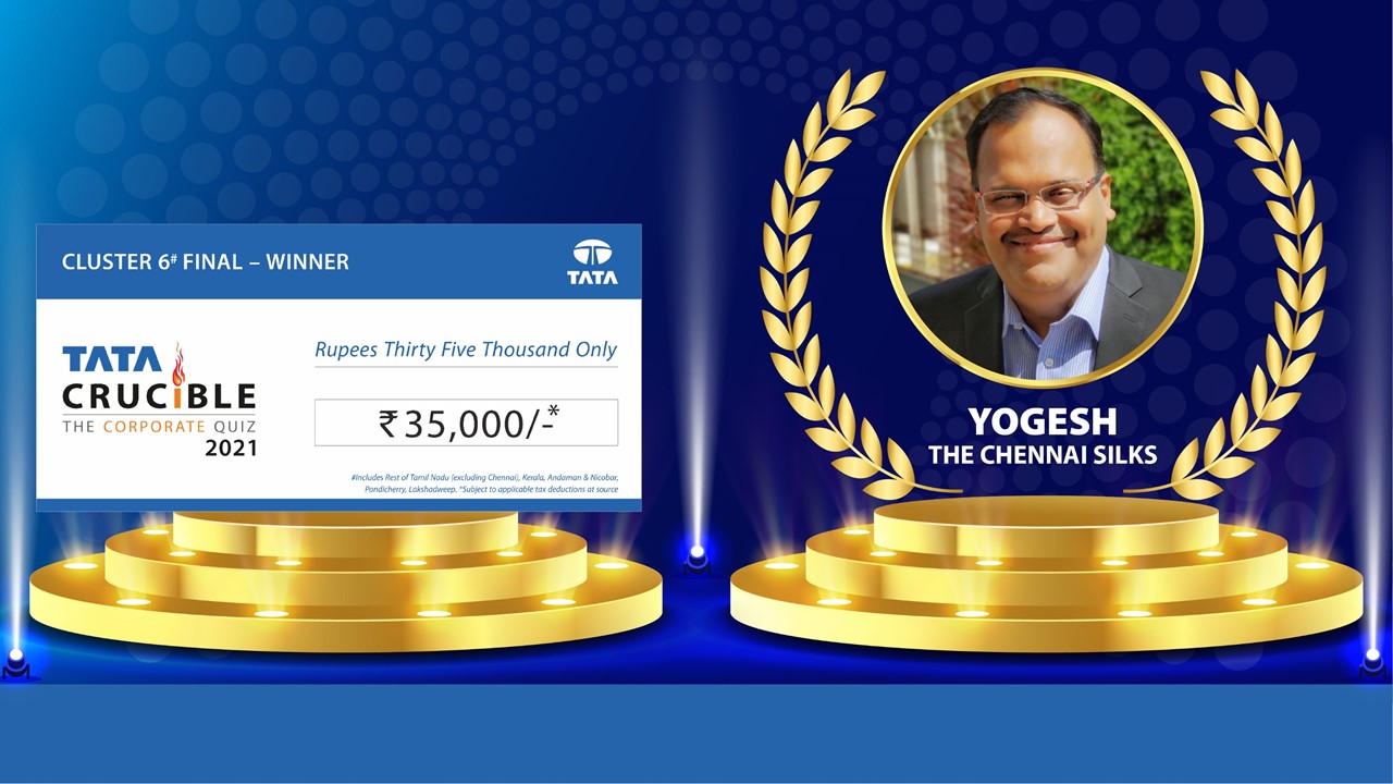 Tata Crucible Campus Quiz kerala yogesh