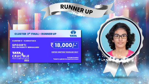 Tata Crucible Campus Quiz winner cluster