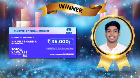 Tata Crucible Campus Quiz winner cluster