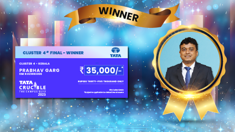 Tata Crucible Campus Quiz winner cluster