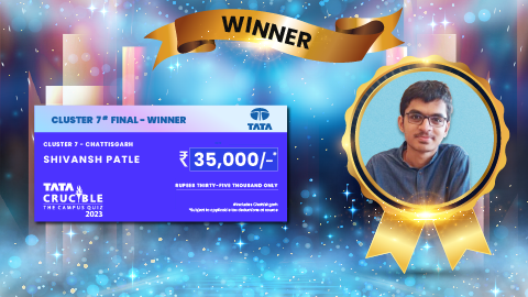 Tata Crucible Campus Quiz winner cluster