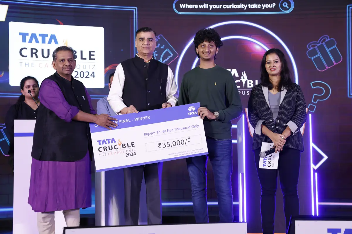 Tata Crucible Campus Quiz finals sanjeev