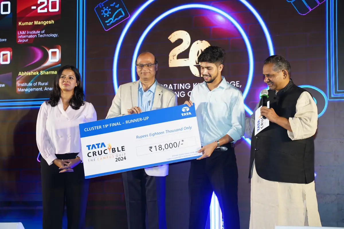 Tata Crucible Campus Quiz finals prajwal