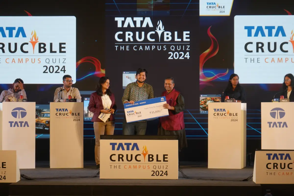 Tata Crucible Campus Quiz finals piyush