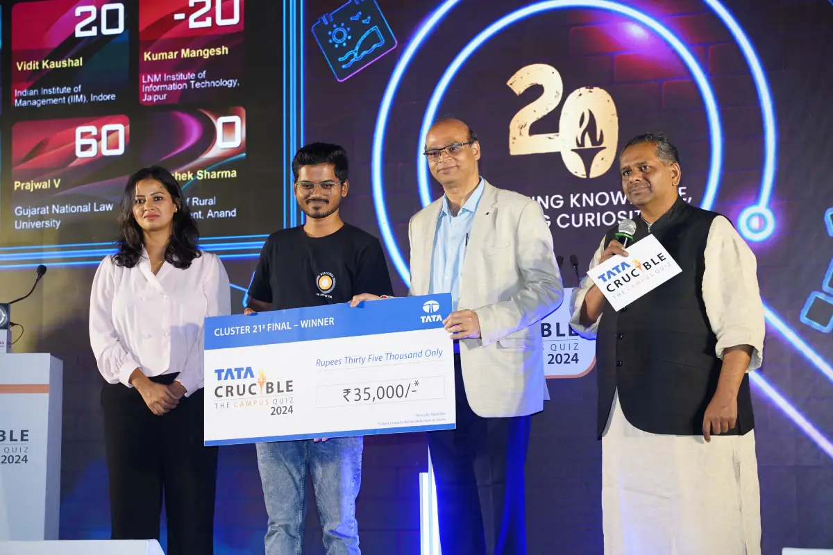 Tata Crucible Campus Quiz finals kumar