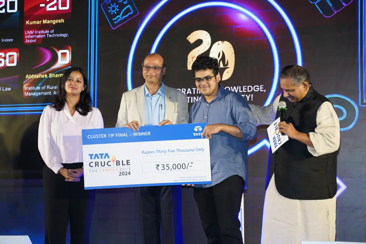 Tata Crucible Campus Quiz finals prajwal