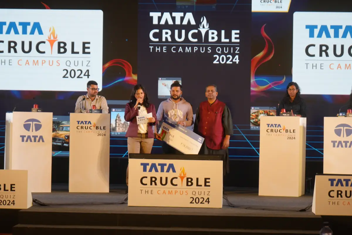 Tata Crucible Campus Quiz finals piyush